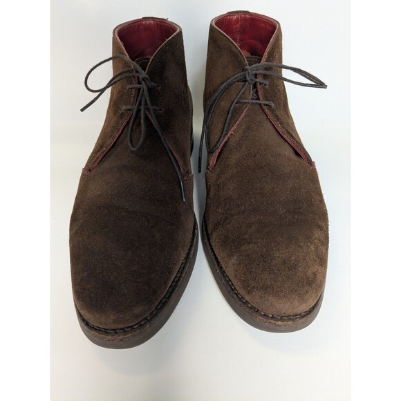 Artisan Suede Chukka Boot Men 10 Made in Spain Vibram Sole Leather Lining Brogue main image 10